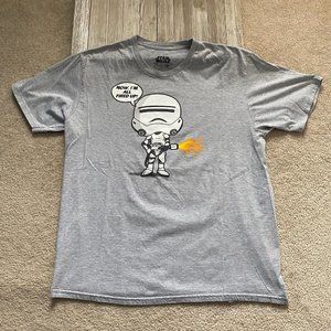 Star Wars Mad Engine XL Stormtrooper Now I'm All Fired Up Graphic T-Shirt Tee